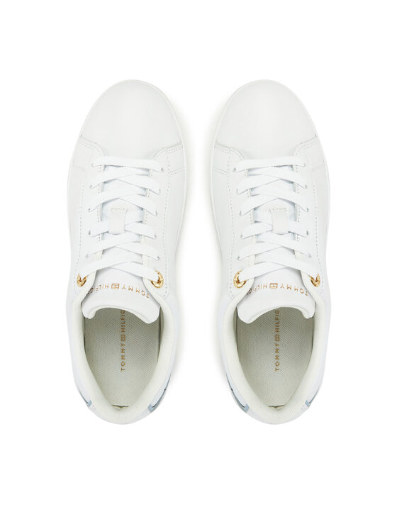 Tommy Hilfiger Sneakers Tommy Hilfiger Chic Court Sneaker FW0FW08642 Alb