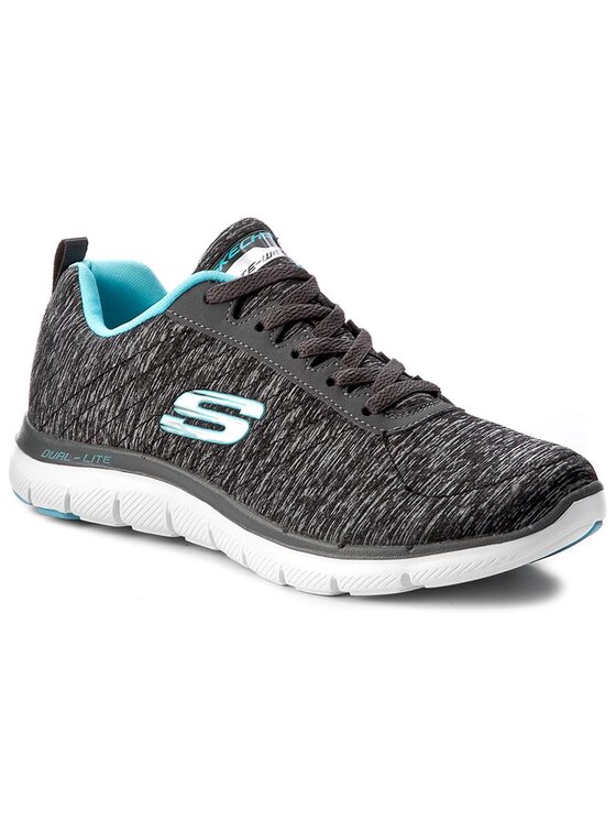 Skechers Sneakers Skechers Flex Appeal 2.0 12753/BKLB Grigio