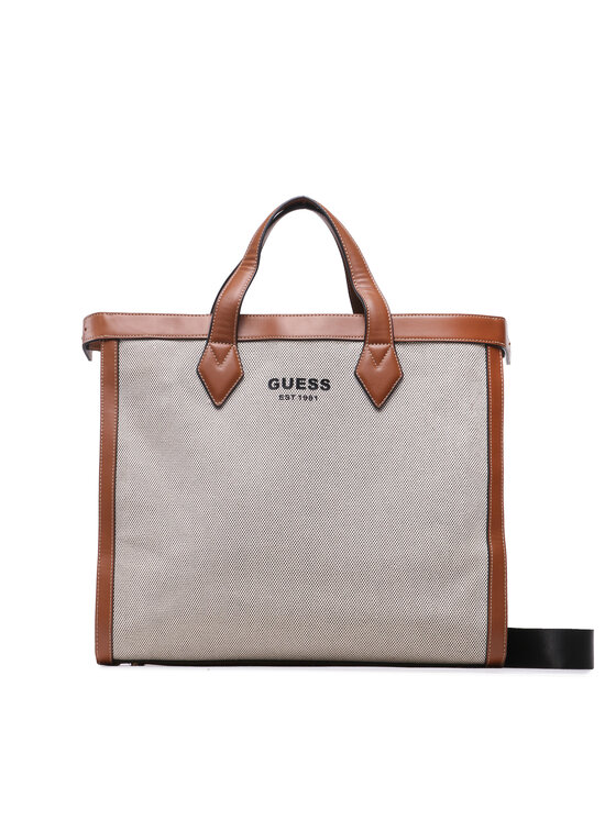 Guess Taška Guess New Wanderluxe HMNEWW P3236 Béžová
