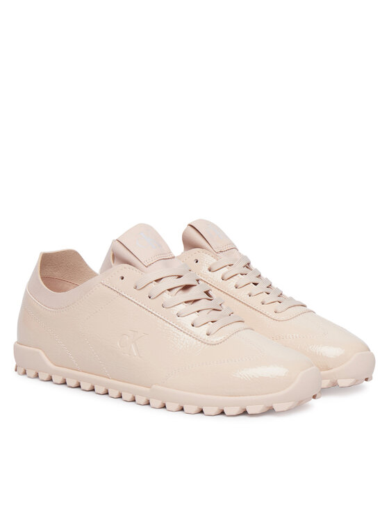 Calvin Klein Laisvalaikio batai Calvin Klein Low Profile Run Mg Pol Mix Mat HW0HW03284 Smėlio