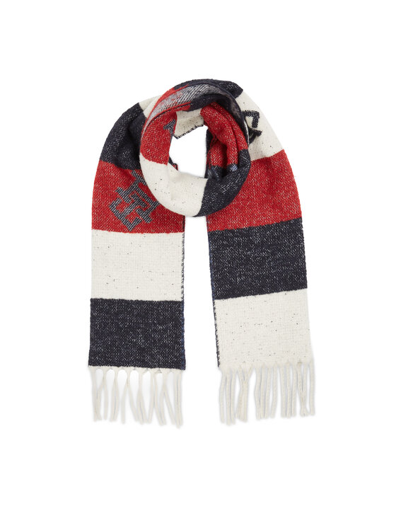 Tommy Hilfiger Szalik Tommy Hilfiger Limitless Chic Cb Scarf AW0AW15353 Granatowy