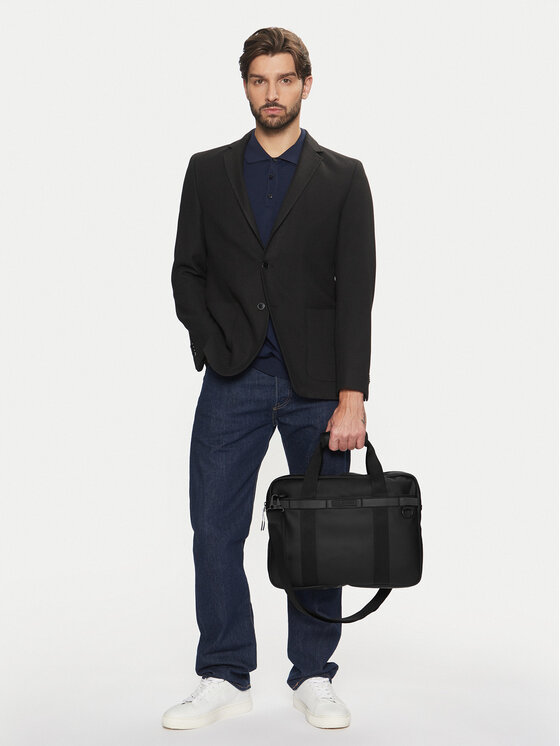 Tommy Hilfiger Geantă pentru laptop Tommy Hilfiger AM0AM12745 Negru