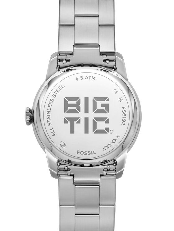 Fossil Hodinky Fossil Townsman Big Tic FS6192 Strieborná