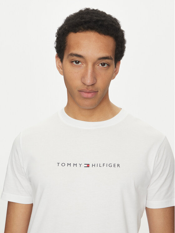Tommy Hilfiger Tommy Hilfiger Majica UM0UM03525 Bela Regular Fit