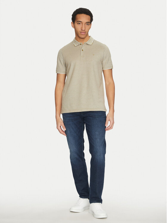 Calvin Klein Calvin Klein Polo majica K10K114475 Bež Regular Fit