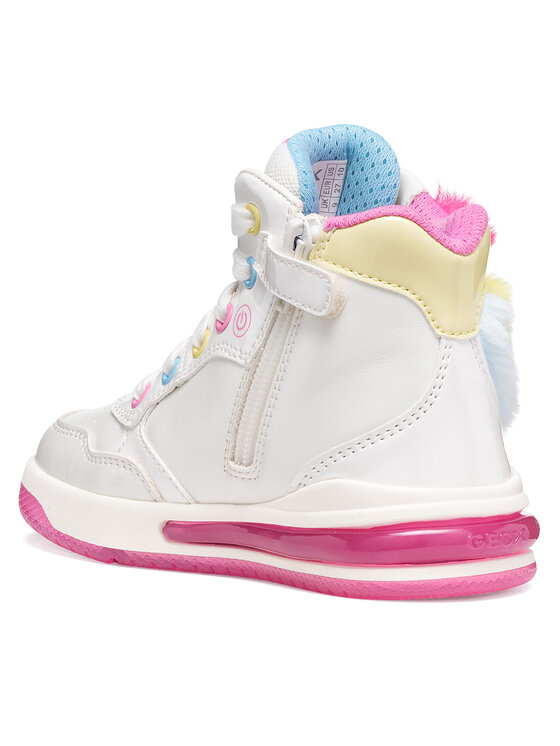 Geox Sneakersy Geox J Sketlite Girl J66NWA 0NFKN C0653 M Biały