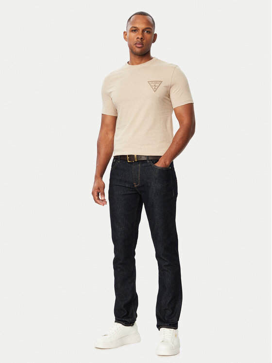Guess Guess T-shirt M6BI49 K6186 Beige Slim Fit