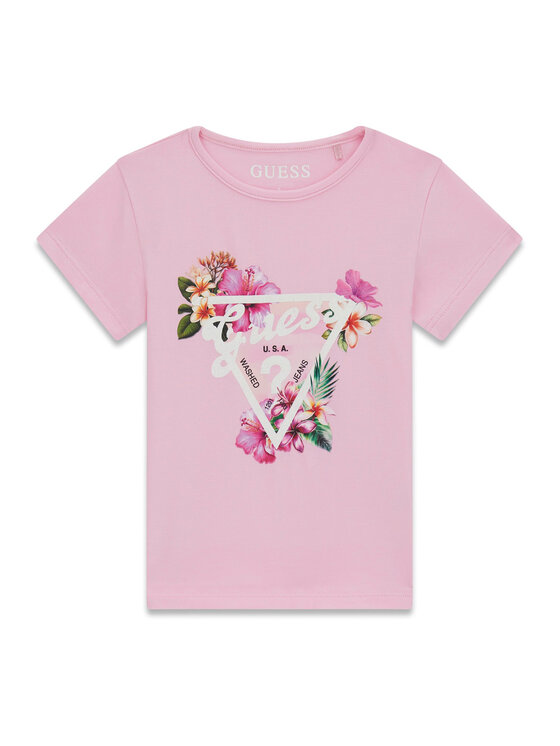 Guess Guess Camiseta K6GI02 K6YW4 Rosa Regular Fit
