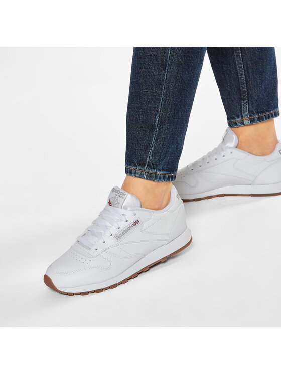 Reebok Snīkeri Reebok Cl Lthr 49803 Balts