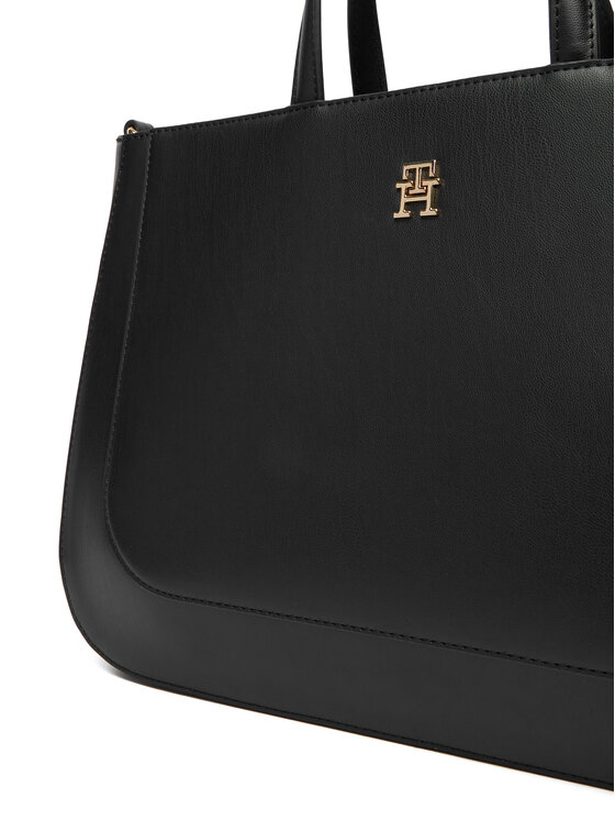Tommy Hilfiger Bolso Tommy Hilfiger Th Glam Satchel AW0AW18145 Negro