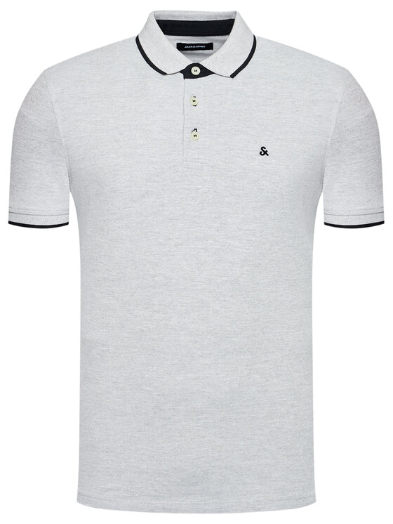 Jack & Jones Jack & Jones Polo marškinėliai Paulos 12136668 Pilka Slim Fit