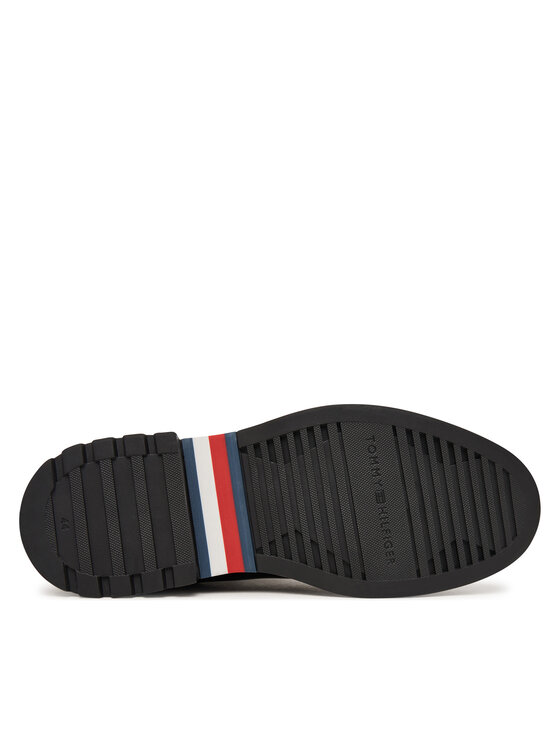 Tommy Hilfiger Sztyblety Tommy Hilfiger Corporate Casual Lth Chelsea FM0FM05966 Czarny