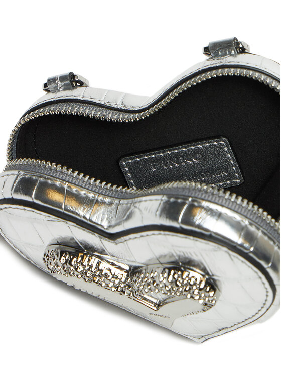 PINKO Peňaženka PINKO Heart Pills Holder . AI 24-25 PCPL 103835 A1W5 Strieborná