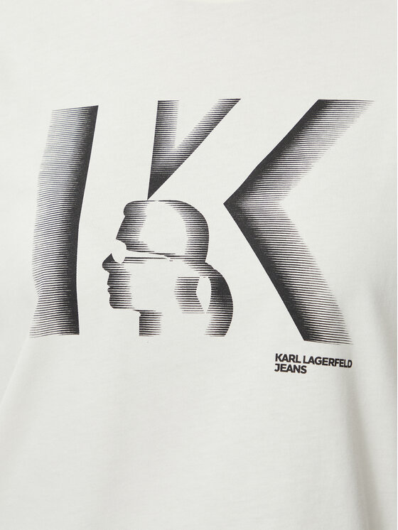 KARL LAGERFELD KARL LAGERFELD Camiseta B4W17003 Crema Regular Fit