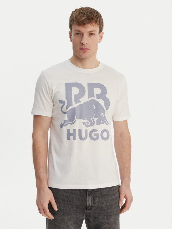 HUGO HUGO Camiseta Dlix_RB 50559696 Blanco Regular Fit