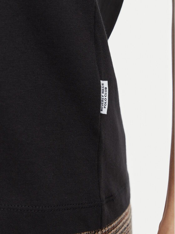 Beverly Hills Polo Club Beverly Hills Polo Club Camiseta P-SS26W-TS516518 Negro Regular Fit