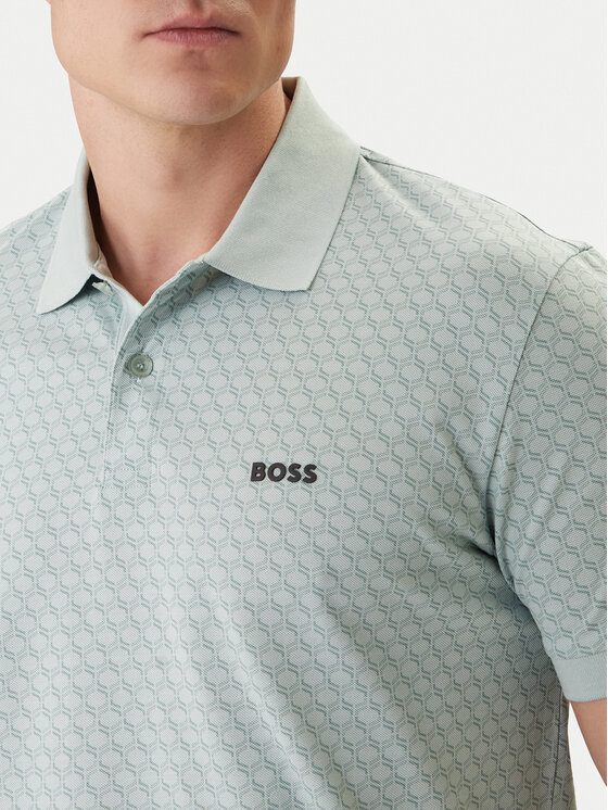 BOSS BOSS Polo PL_GOC Chip Pattern 50554591 Turquesa Regular Fit