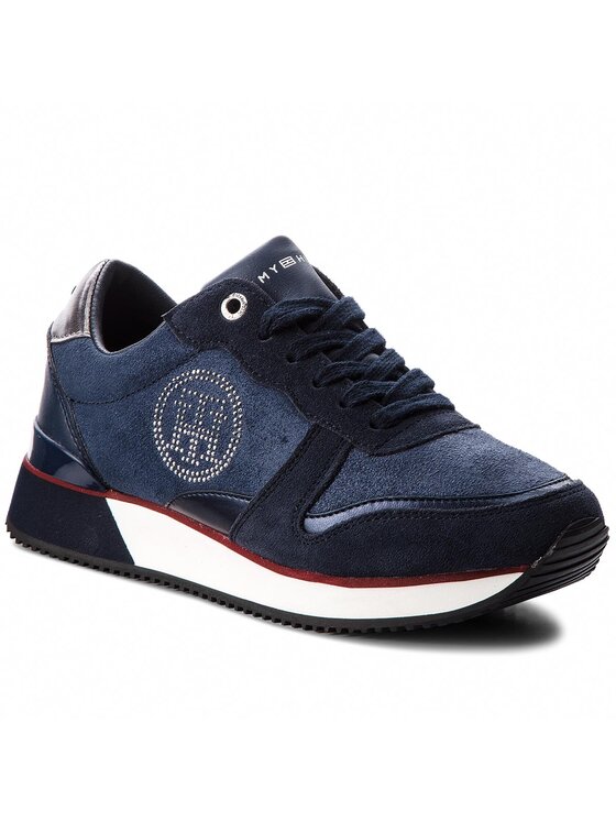Tommy Hilfiger Snīkeri Tommy Hilfiger Stud City Snea FW0FW03229 Tumši zils