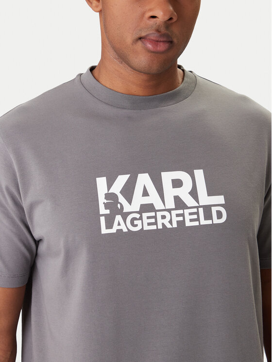 KARL LAGERFELD KARL LAGERFELD Camiseta 755780 561235 Gris Regular Fit
