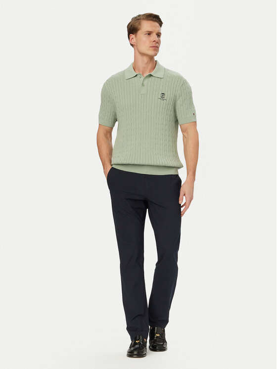Tommy Hilfiger Tommy Hilfiger Polo MW0MW42788 Verde claro Regular Fit