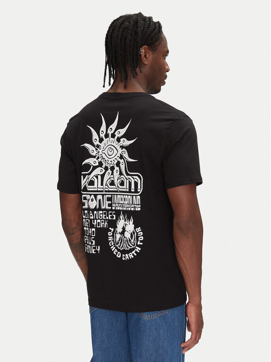 Volcom Volcom Футболка Realityfab A3512555 Чорний Loose Fit