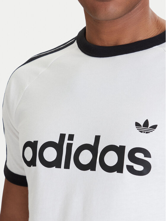 adidas adidas Camiseta 3-Stripes Ringer KF0418 Blanco Slim Fit