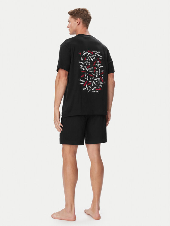 HUGO HUGO Піжама Ron Short Set 50578605 Чорний Regular Fit