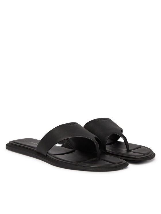 Calvin Klein Žabky Calvin Klein Leather Toe Post Sandals HW0HW02866 Černá