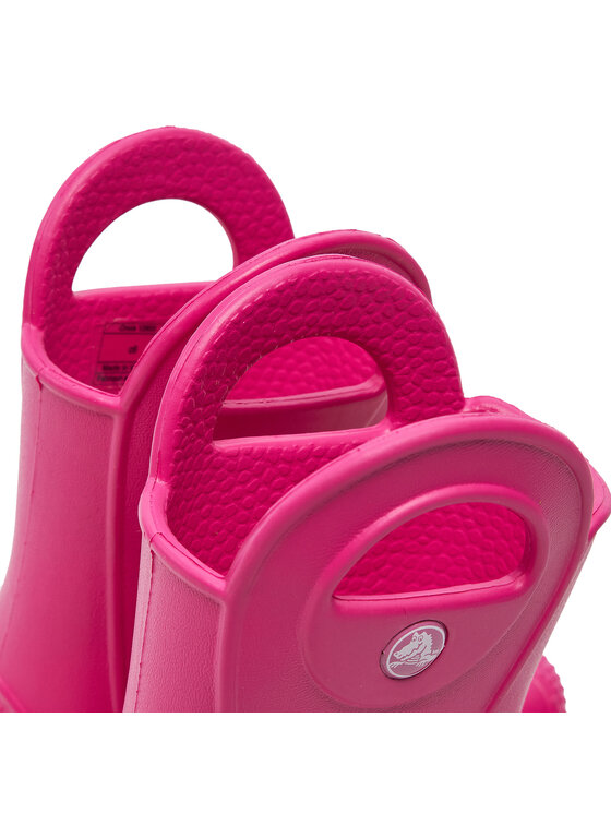 Crocs Gumijas zābaki Crocs Handle It Rain Boot Kids 12803 Rozā