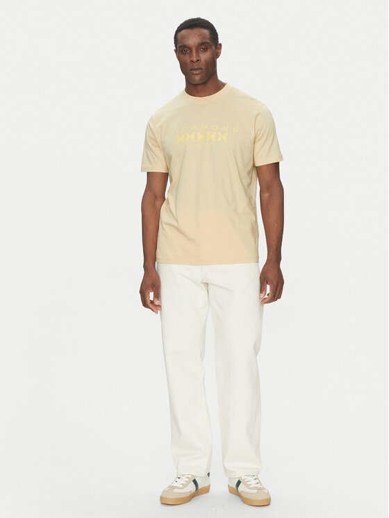 Richmond X Richmond X T-shirt UMP25004TS Bež Regular Fit