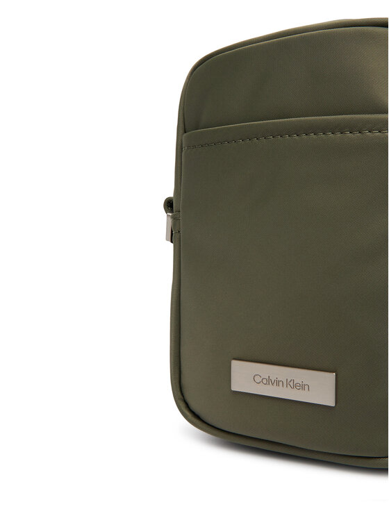 Calvin Klein Saszetka Calvin Klein Sleek Slim Reporter LV04D3233G Zielony