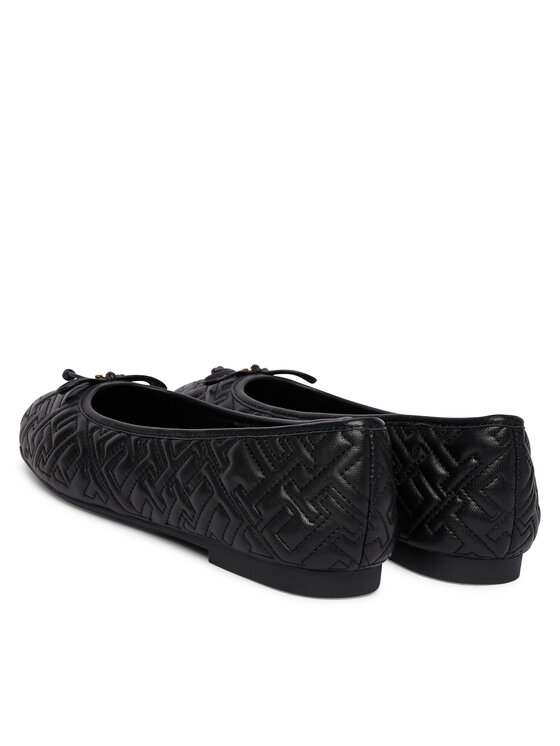 Tommy Hilfiger Balerinke Tommy Hilfiger Th Quilted Ballerina FW0FW09264 Crna
