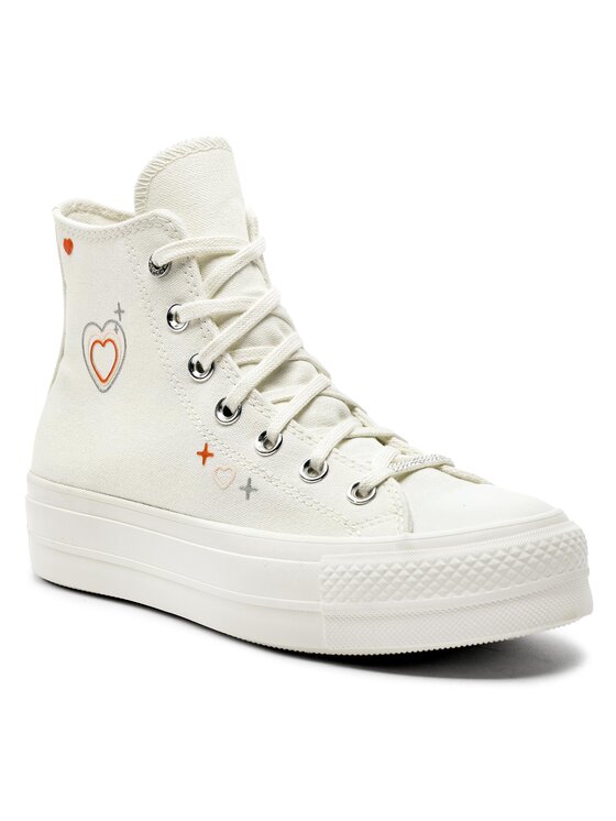 Converse Bambas Converse Chuck Taylor All Star Lift Platform Y2K A09114C Blanco