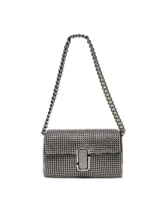 Marc Jacobs Kabelka Marc Jacobs The Rhinestone J Marc Mini Shoulder Bag H912M06RE22 Strieborná