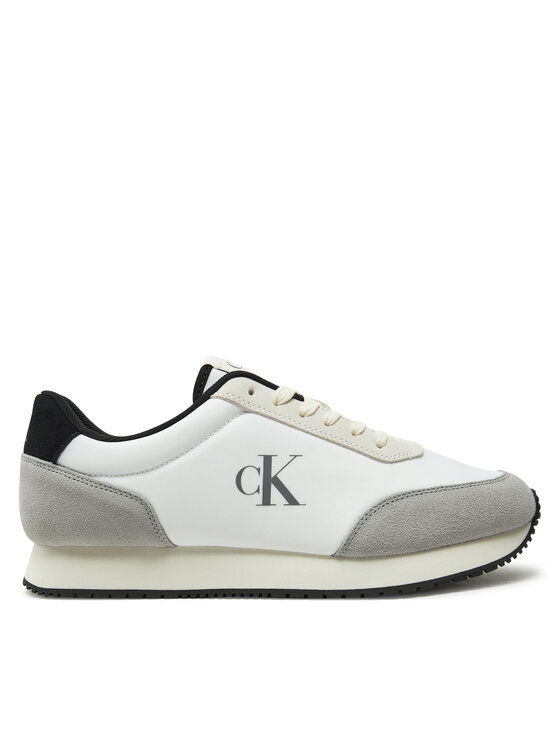 Calvin Klein Jeans Sneakersy Calvin Klein Jeans Retro Runner Iconic Snk YM0YM01119 Biela