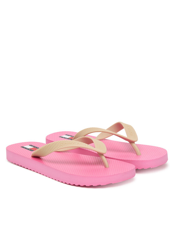 Tommy Jeans Infradito Tommy Jeans Logo Summer Sandal EN0EN02979 Beige