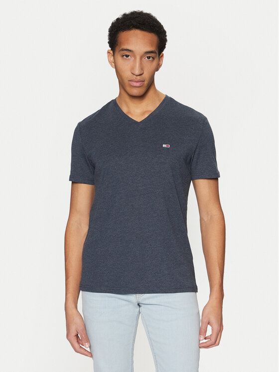 Tommy Jeans Tommy Jeans Camiseta Jaspe DM0DM20364 Azul marino Slim Fit