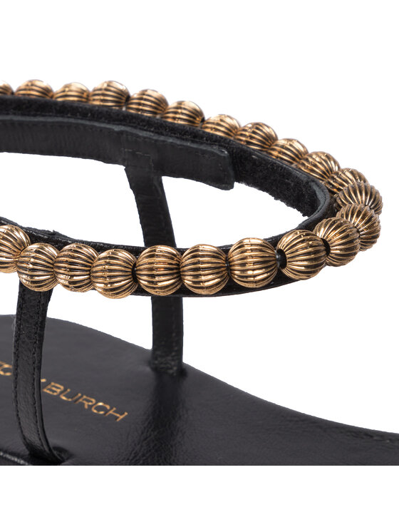 Tory Burch Sandali Tory Burch Capri Beaded Ankle Sandal 134975 Črna