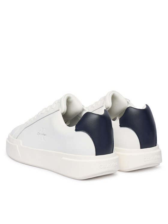 Calvin Klein Laisvalaikio batai Calvin Klein Chunky Cupsole Laceup Lth YM0YM01344 Balta