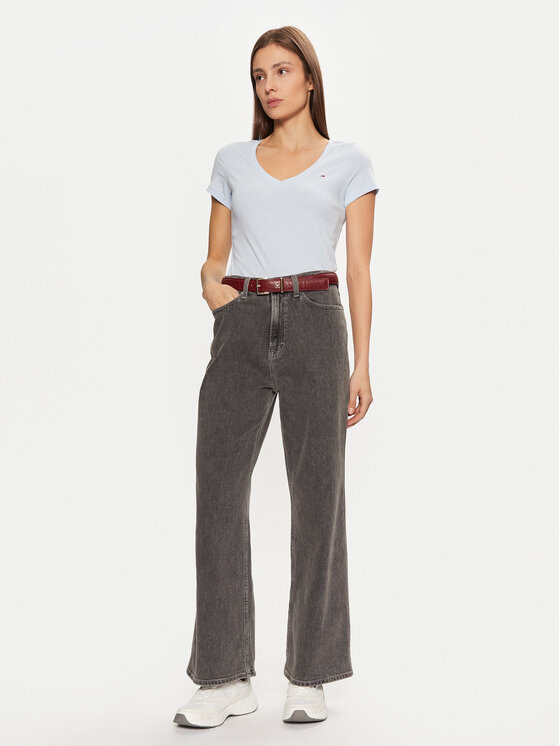 Tommy Jeans Tommy Jeans Póló DW0DW20458 Kék Slim Fit