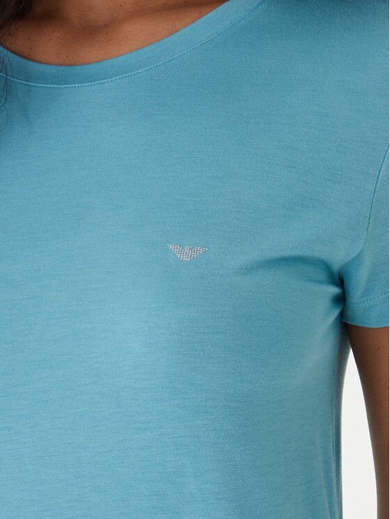 Emporio Armani Emporio Armani Camiseta EW000408 AF19024 U9163 Turquesa Regular Fit
