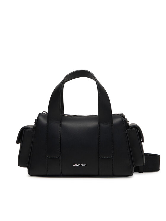 Calvin Klein Torbica Calvin Klein Webbing Strap Pocket Bag LV04F3291G Crna