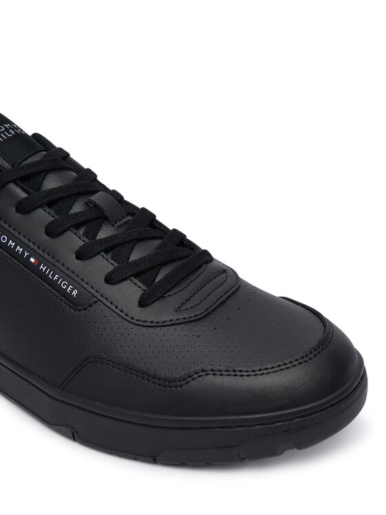 Tommy Hilfiger Superge Tommy Hilfiger Th Basket Core Leather FM0FM05927 Črna