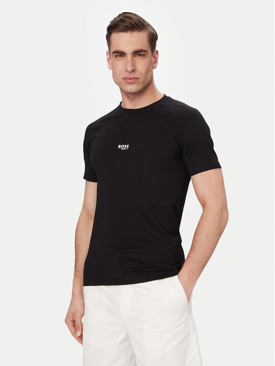 BOSS BOSS Camiseta 50517970 Negro Slim Fit