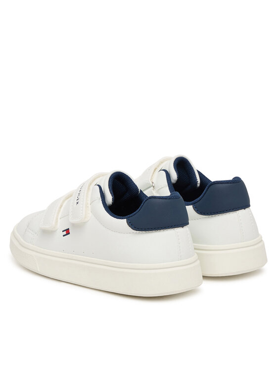 Tommy Hilfiger Laisvalaikio batai Tommy Hilfiger Low Cut Velcro Sneaker T1X9-35216-1355 S Balta