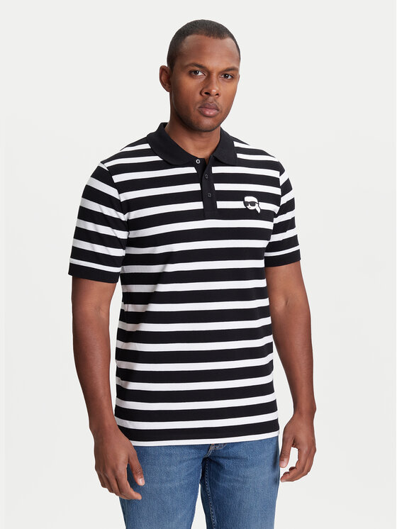 KARL LAGERFELD KARL LAGERFELD Polo majica 745023 553231 Črna Regular Fit