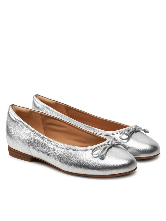 Clarks Baleriny Clarks Fawna Lily 26176380 Srebrny