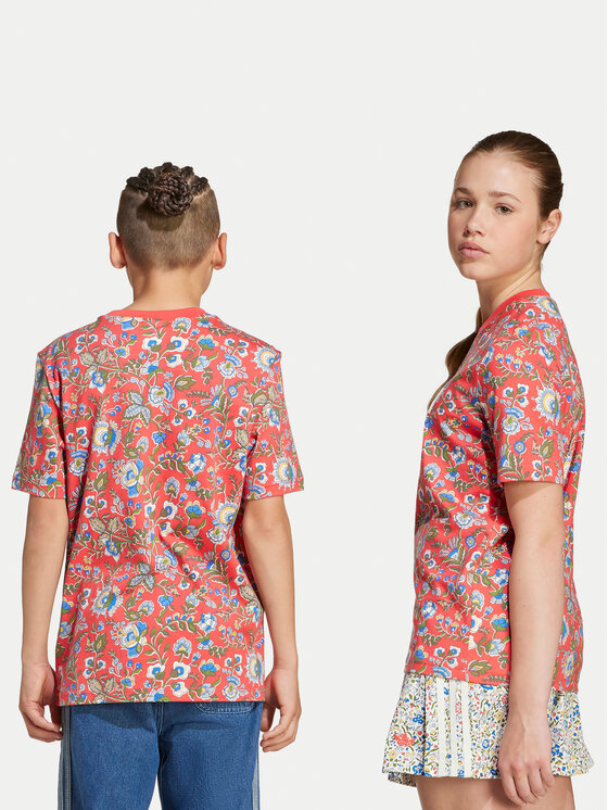 adidas adidas Футболка Liberty London JV7817 Червоний Loose Fit