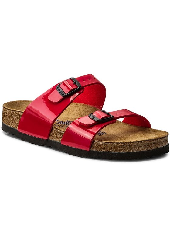 Birkenstock Klapki Birkenstock Sydney 388843 Czerwony