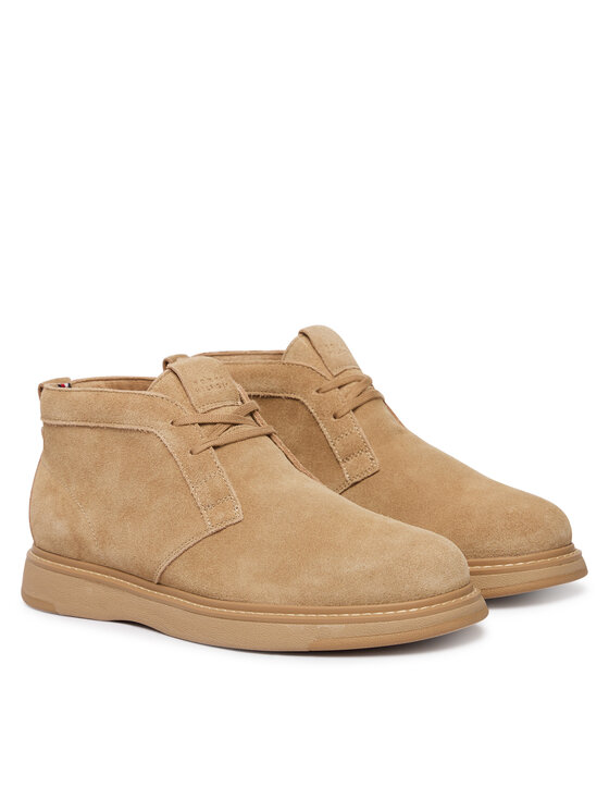Tommy Hilfiger Trzewiki Tommy Hilfiger Comfort Suede Chukka FM0FM06074 Brązowy